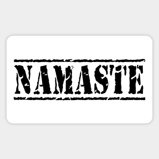 Simple Namasté black - stamp Magnet